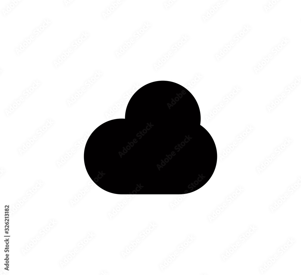 Cloud icon vector logo template Cloud icon vector logo template