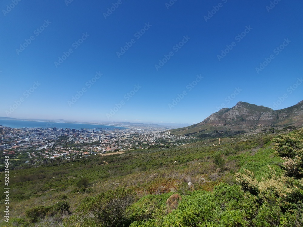 Overlooking Cape Town in South Africa