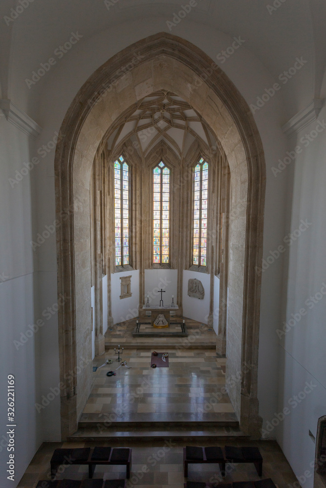 Chapel of the Castle in Siklos, Hungary.