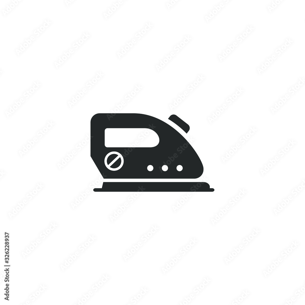 smoothing iron icon template color editable. smoothing iron symbol vector sign isolated on white background illustration for graphic and web design.