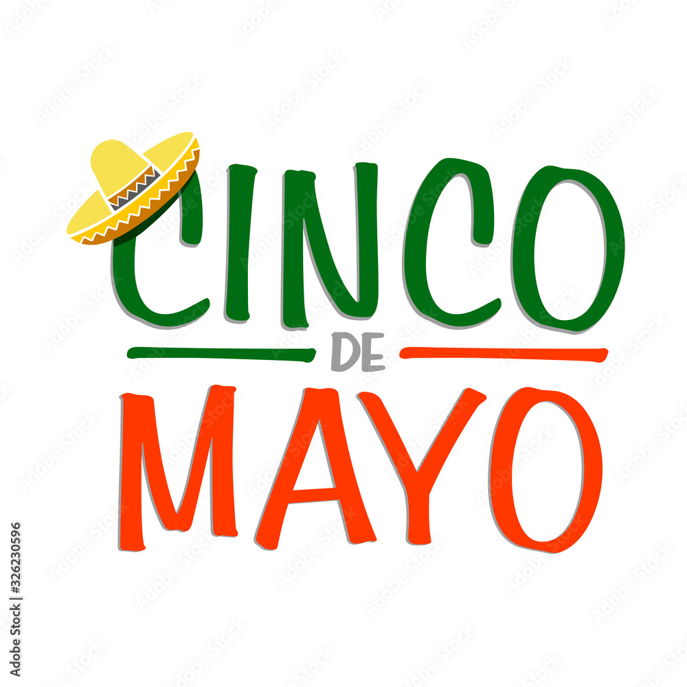 Fototapeta premium Cinco de mayo celebratory holiday sign