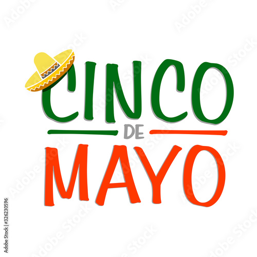 Cinco de mayo celebratory holiday sign