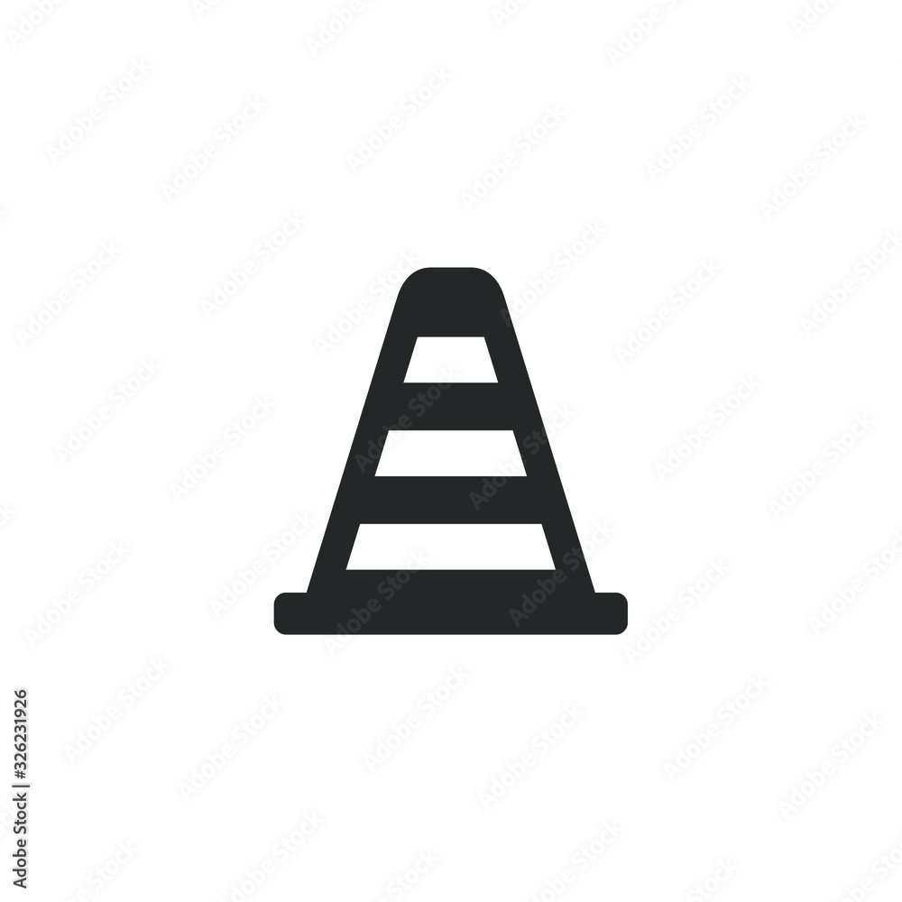traffic cone icon template color editable. Traffic warning symbol vector sign isolated on white background illustration for graphic and web design. traffic cone icon template color editable. Traffic warning symbol vector sign isolated on white background illustration for graphic and web design.