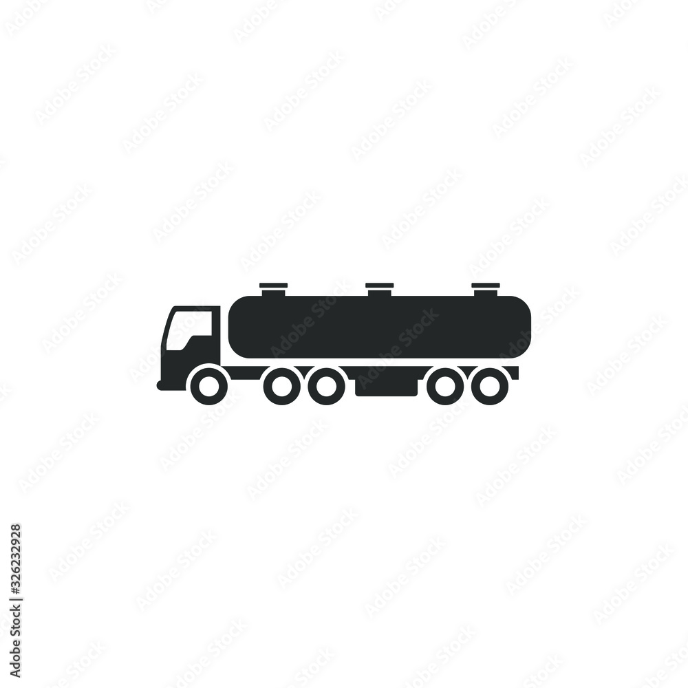 truck icon template color editable. truck transportation symbol vector sign isolated on white background illustration for graphic and web design.