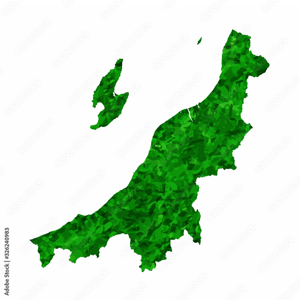 新潟　地図　緑　アイコン