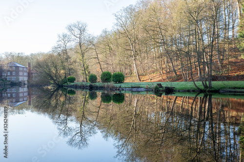 Knaresborough river reflections in Yorkshire England