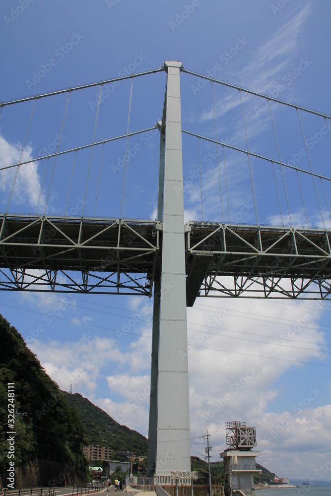 Obraz premium 関門海峡と関門橋