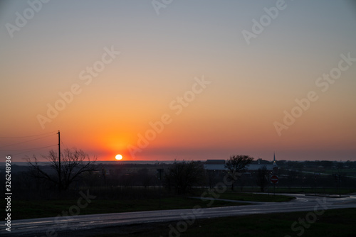 Fototapeta Naklejka Na Ścianę i Meble -  sunset in country