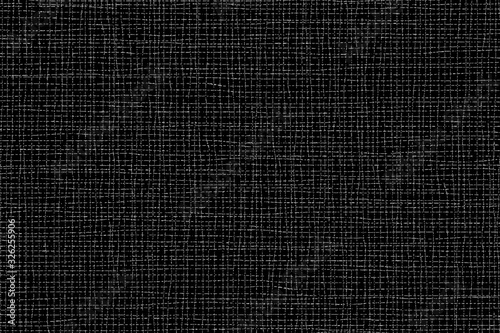 Texture of burlap, canvas. Dark vector background.