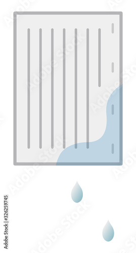 水に濡れた書類