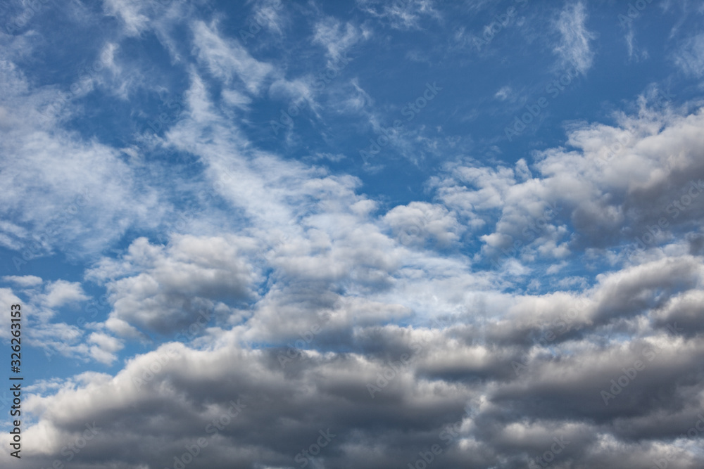 Background with clouds in the sky.