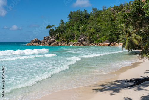 Anse Georgette beach in Praslin Island Seychelles  © NEWTRAVELDREAMS