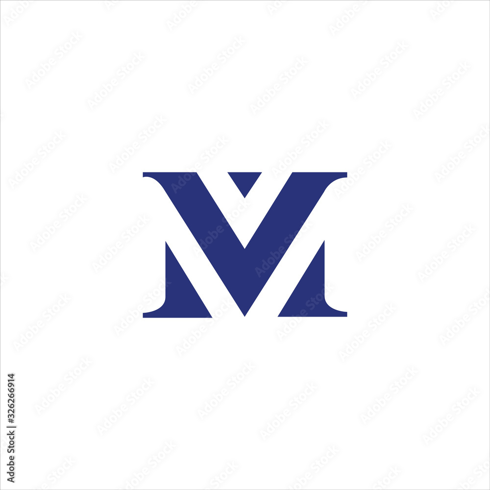 Premium Vector | Vm initial logo, nails, luxury cosmetics spa beauty vector  template