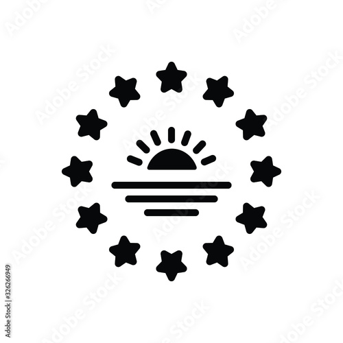 Black solid icon for southern 