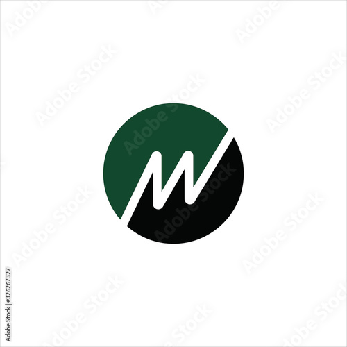 initial letter mv or vm logo vector design