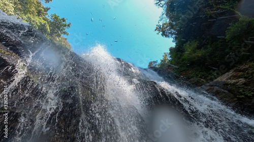 Beautiful aerial view of the Nauyaca Waterfall In Costa Rica © Gian