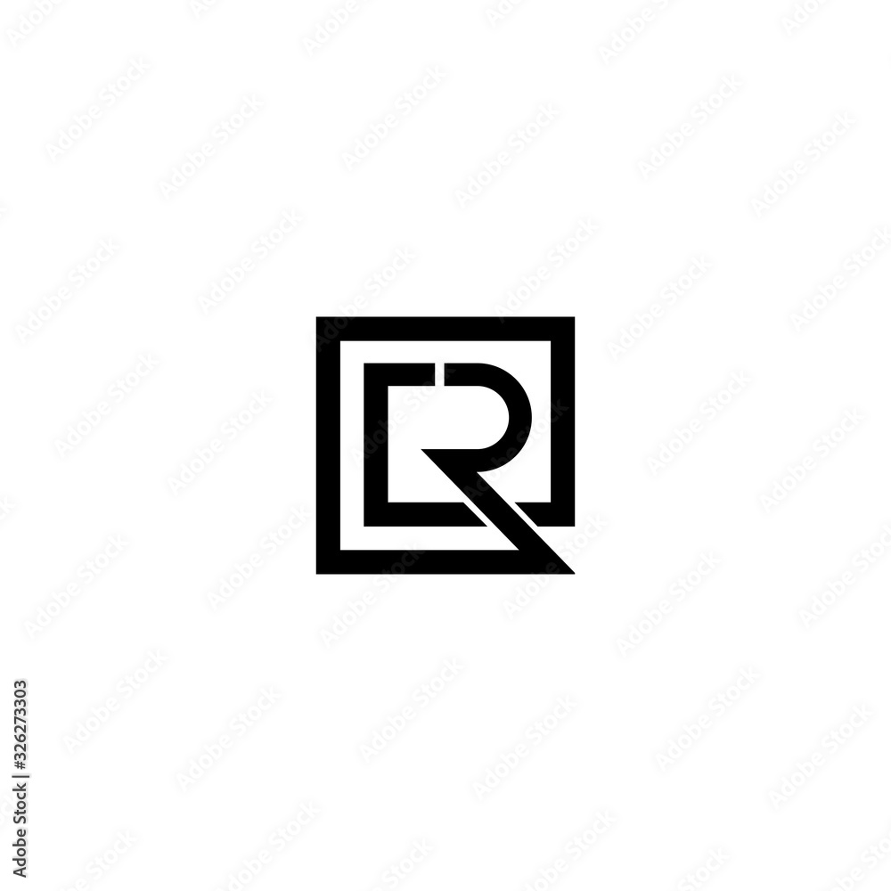 Obraz premium CR RC C R Letter Initial Logo Design