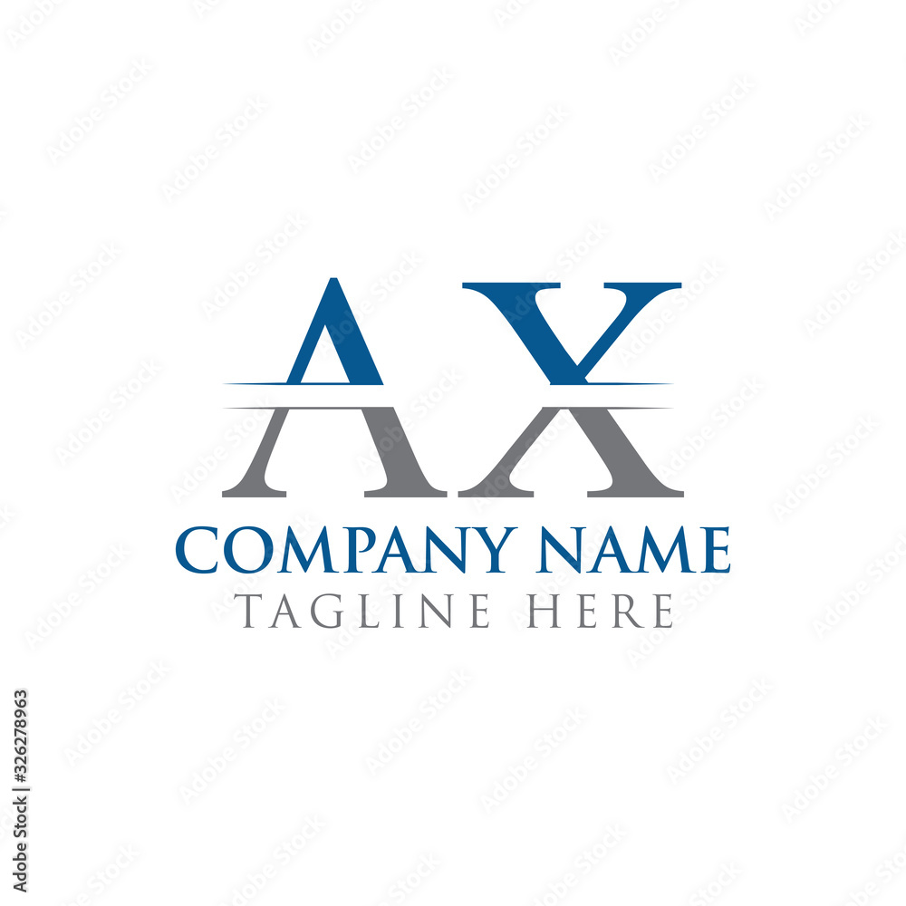 Initial AX Letter Logo With Creative Modern Business Typography Vector Template. Creative Abstract Letter AX Logo Design