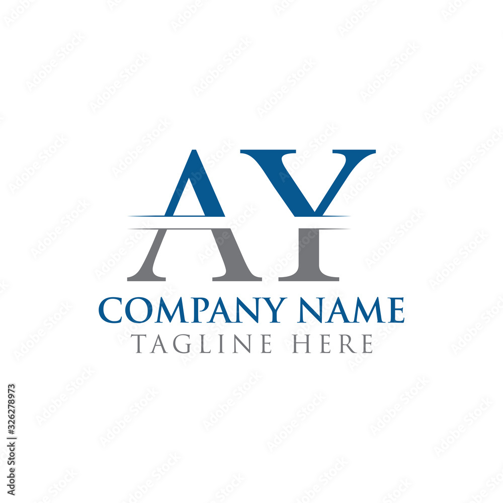 Initial AY Letter Logo With Creative Modern Business Typography Vector Template. Creative Abstract Letter AY Logo Design Initial AY Letter Logo With Creative Modern Business Typography Vector Template. Creative Abstract Letter AY Logo Design
