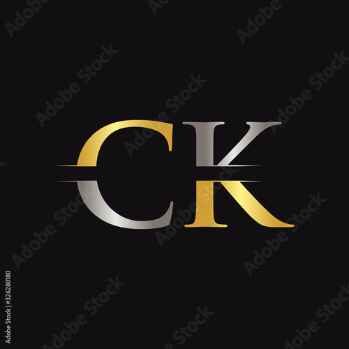 Initial CK Letter Logo With Creative Modern Business Typography Vector Template. Creative Abstract Letter CK Logo Design