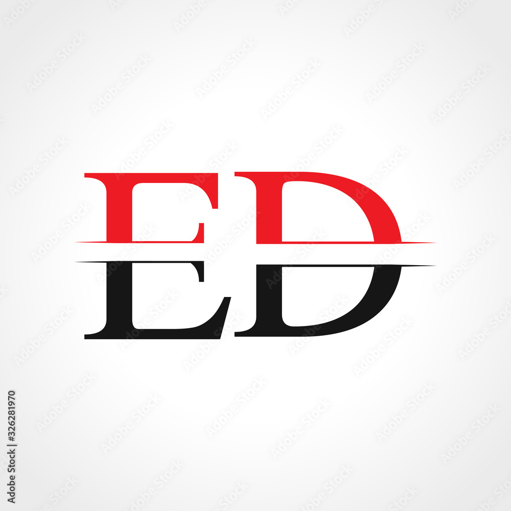 Initial ED Letter Linked Logo Business Vector Template. Creative Letter ED Logo Design Initial ED Letter Linked Logo Business Vector Template. Creative Letter ED Logo Design
