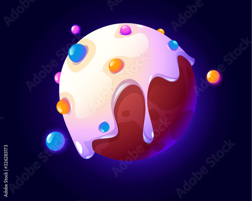 Donut planet in outer space