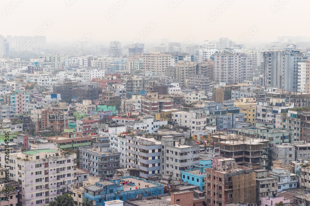 Buildings in Dhaka City, Bangladesh