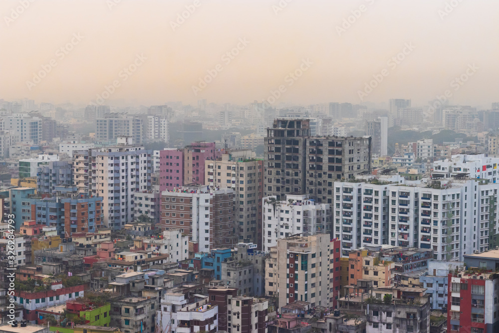 Buildings in Dhaka City, Bangladesh