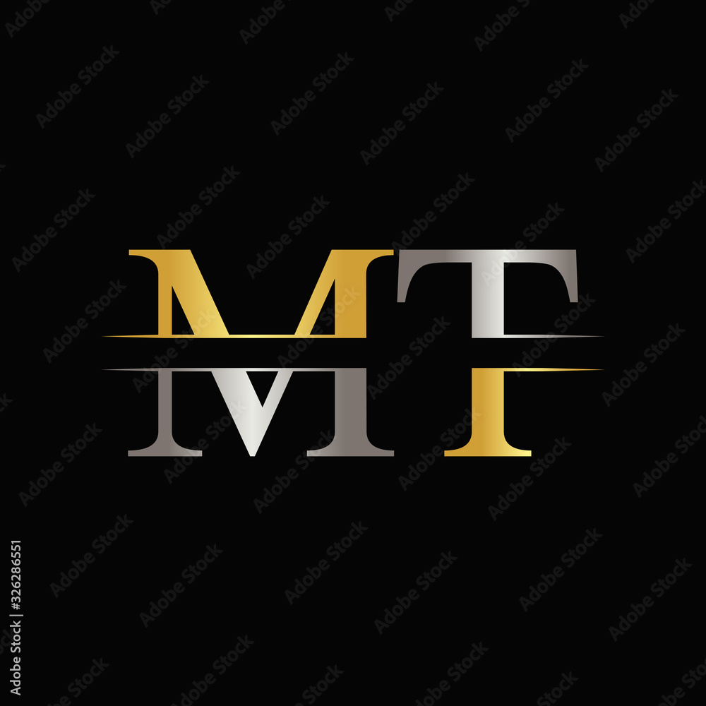 Initial MT letter Logo Design vector Template. Abstract Letter MT logo Design Initial MT letter Logo Design vector Template. Abstract Letter MT logo Design