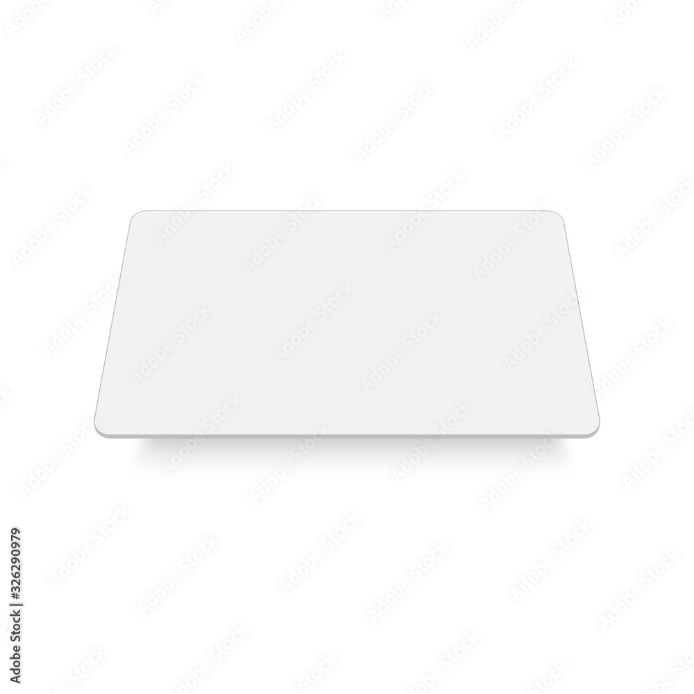 Blank business card with shadow template. Vector. Blank business card with shadow template. Vector.