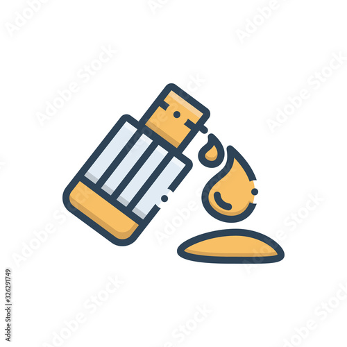 Color illustration icon for concealer 