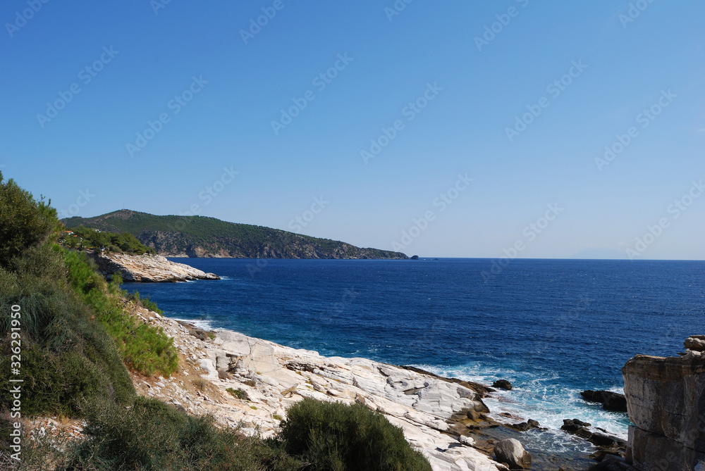 Greece, Tassos island - Sea, mountains