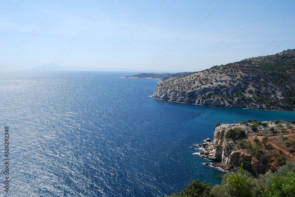 Greece, Tassos island - Sea, mountains Greece, Tassos island - Sea, mountains