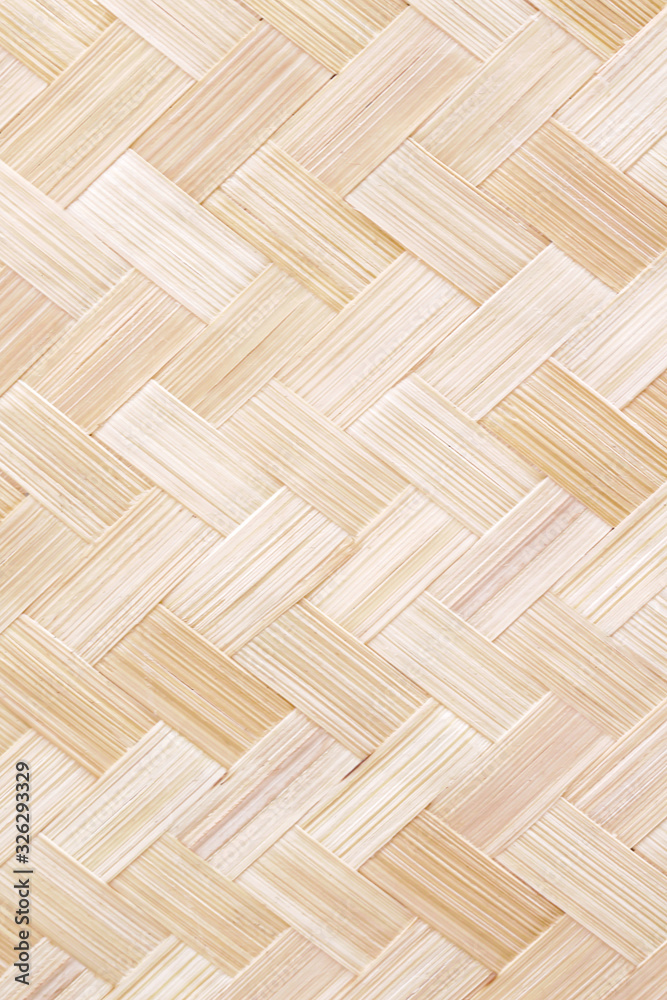 Weaving wood bamboo mat texture crafts seamless pattern abstract light brown hamper background Weaving wood bamboo mat texture crafts seamless pattern abstract light brown hamper background