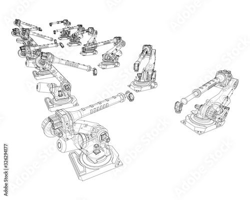 A industral robots manipulators