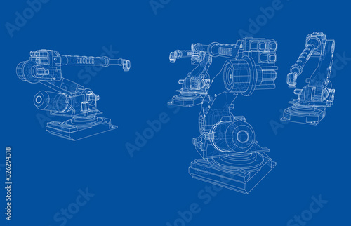 A industral robots manipulators