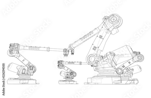 A industral robots manipulators