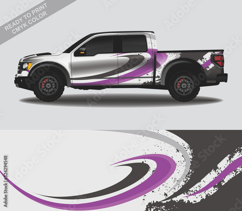 Car wrap decal design vector  custom livery race rally car vehicle sticker and tinting.