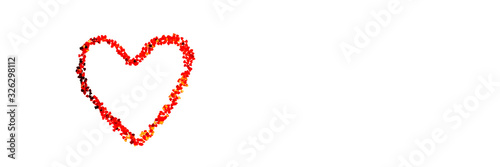 Red big heart.