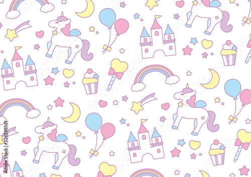 おとぎ話のかわいい模様