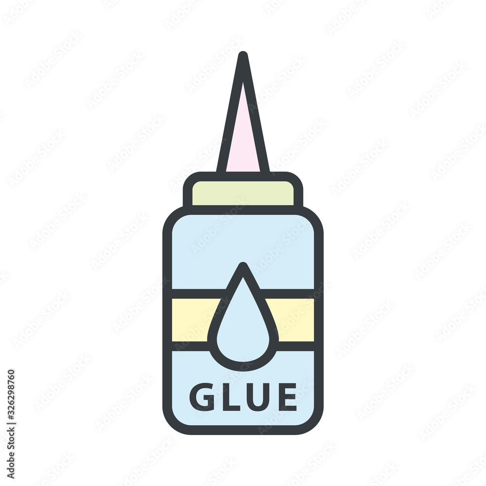 Glue icon or symbol vector design templates