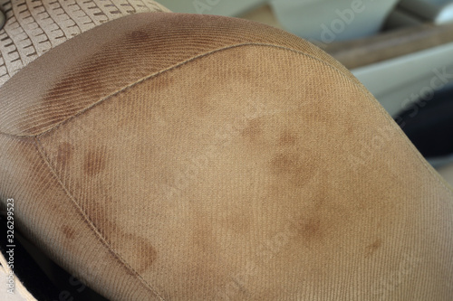 Car seats are stain caused by its use upholstery soiled stains.