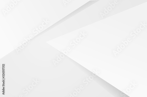 Abstract Geometric white and gray gradient background, geometric modern design.