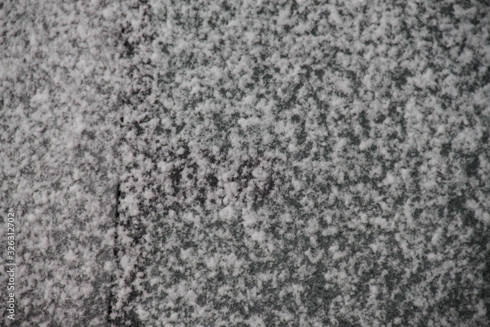 Automobile snow flakes winter frozen