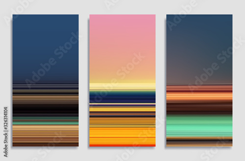 Mobile phone wallpaper or package cover design. Colorful gradient background.  © plasteed