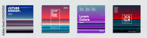 Abstract covers with creative gradients. Eps10 vector. 