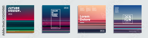Abstract covers with creative gradients. Eps10 vector. 