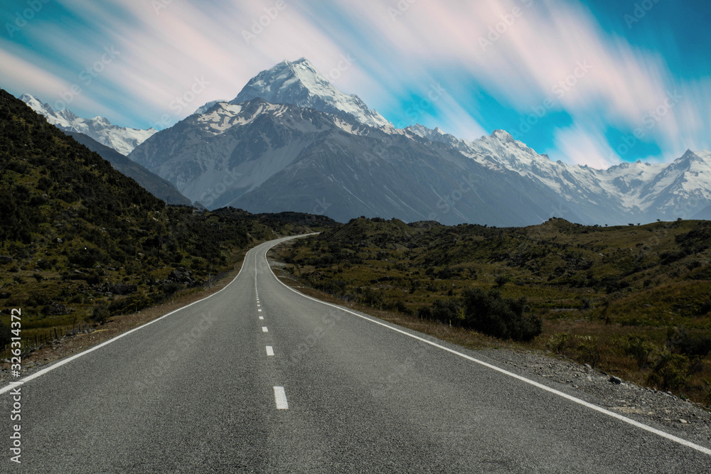 road to the mountains