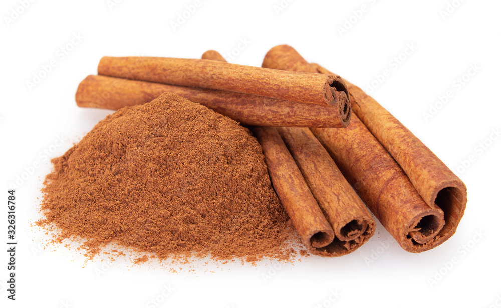 Cinnamon isolated on white background Cinnamon isolated on white background