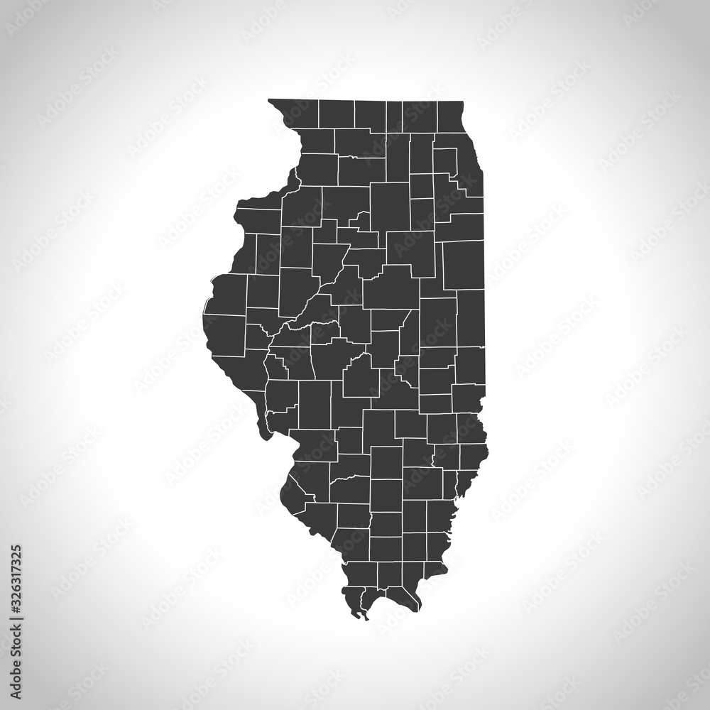 map of Illinois